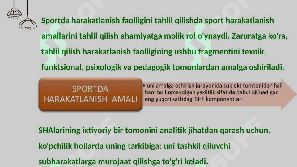 Sportda harakatlanish faolligi masalalari va ularni yechish 2