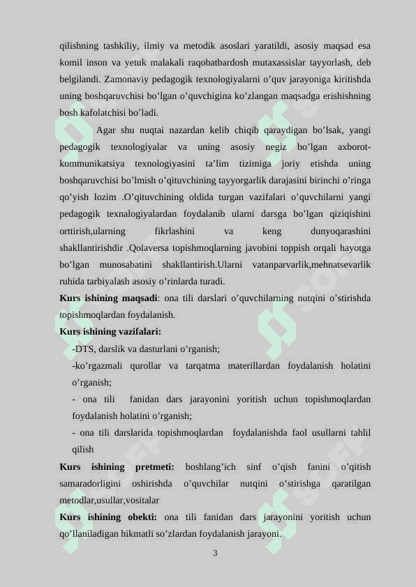 SAVOD O‘RGATISH DAVRIDA O’QUVCHILARNING NUTQINI O’STIRISH MALAKALARINI SHAKLLANTIRISH 3
