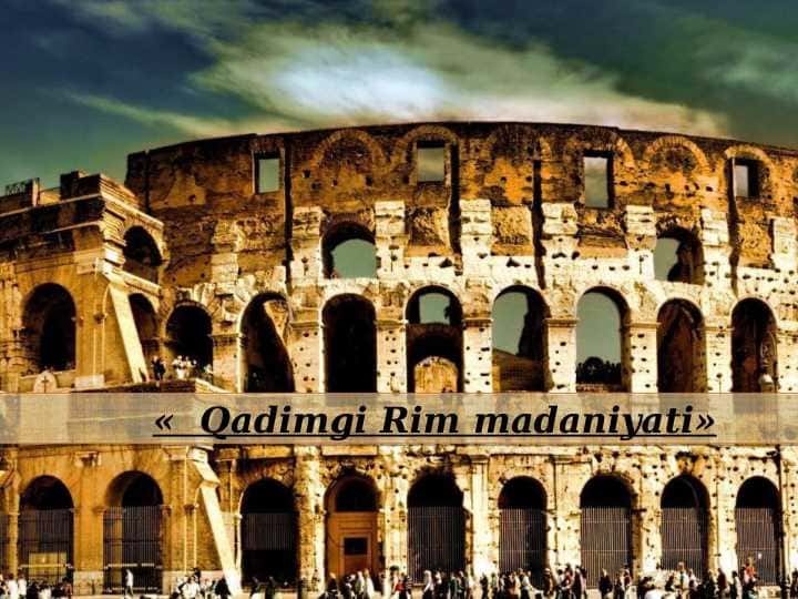 Qadimgi Rim madaniyati