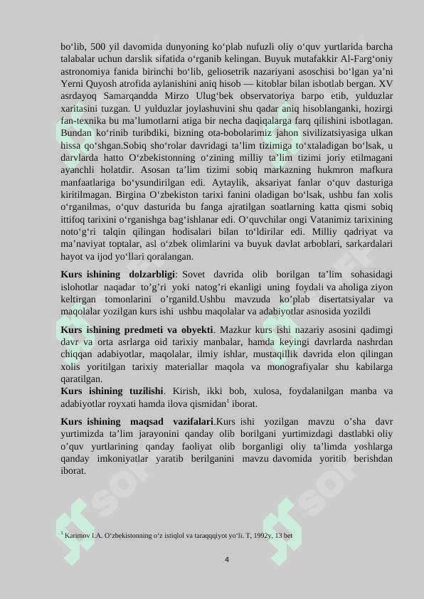 O’ZBEKISTONDA SOVET HOKIMIYATI DAVRIDA OLIY  TA’LIM TIZIMI 4