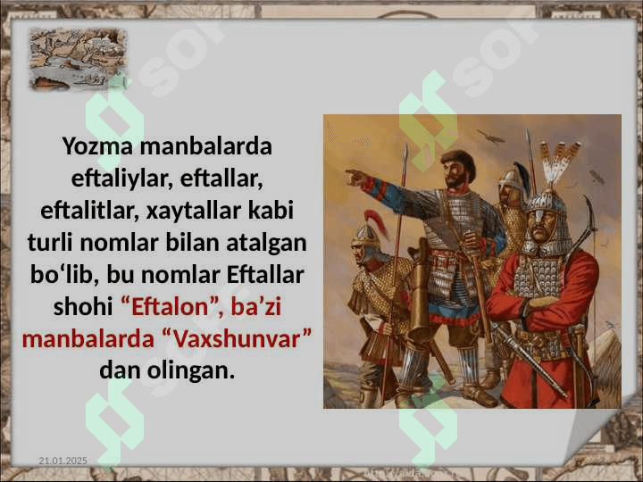 Eftallar davlati. Eftallar davridaijtimoiy-iqtisodiy va madaniy hayot 3
