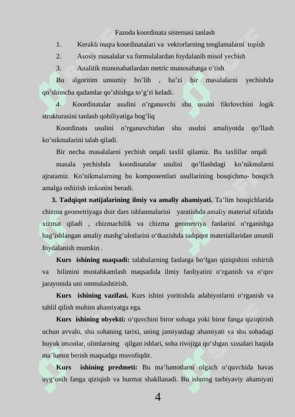 VEKTORLI OPTIMALLASHTIRISH VA UNING ASOSIY MUAMMOLARI 4