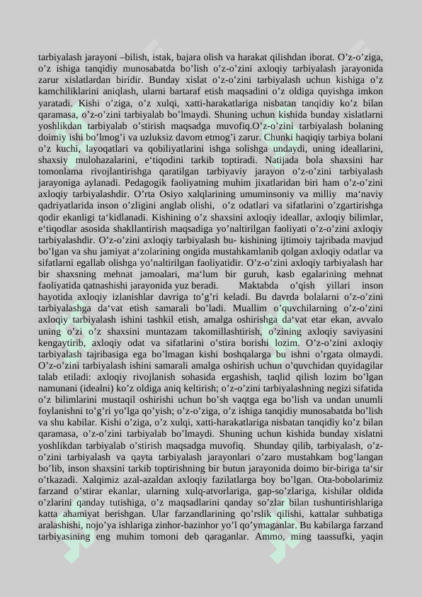 Tarbiyaning maqsad va vazifalari 3