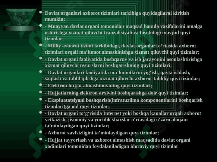 Zamonaviy axborat kamunikatsiya texnologiyalari va ularning texnologik imkonyatlari 7
