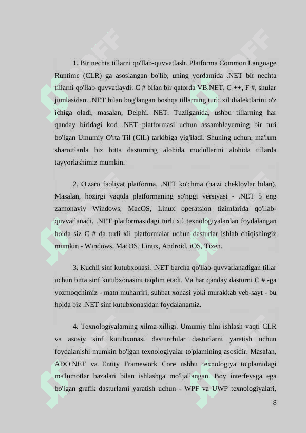 Tashkilot xodimlari ma’lumotlarini jamlovchi tizim 8