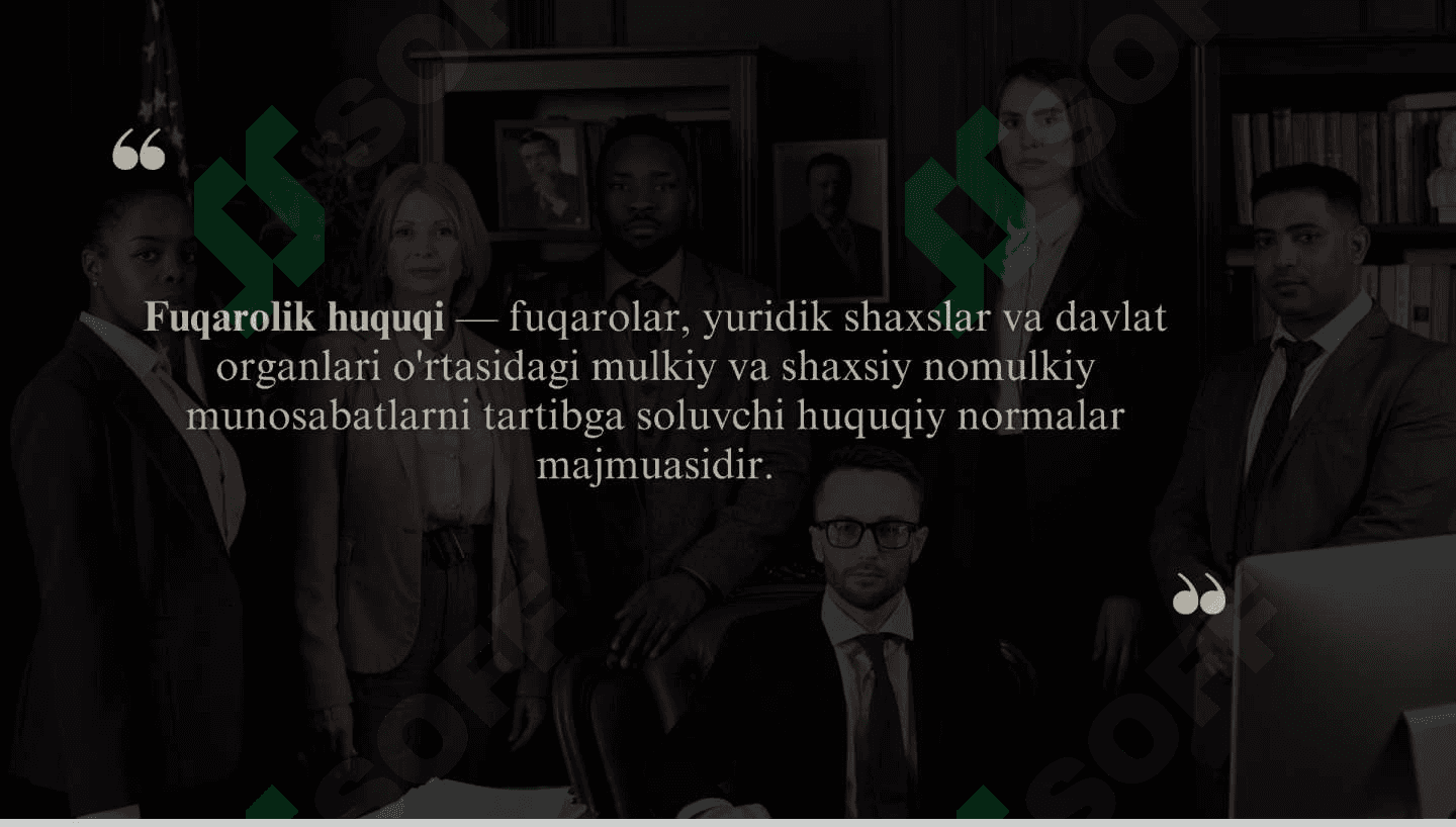 Fuqarolik huquqiy munosabatlar 3