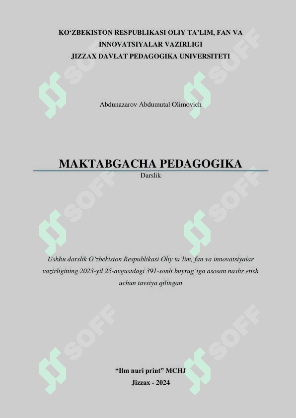Maktabgacha pedagogika darslik 2