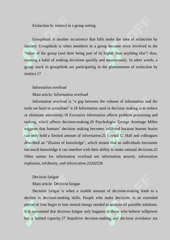 Decision making 6