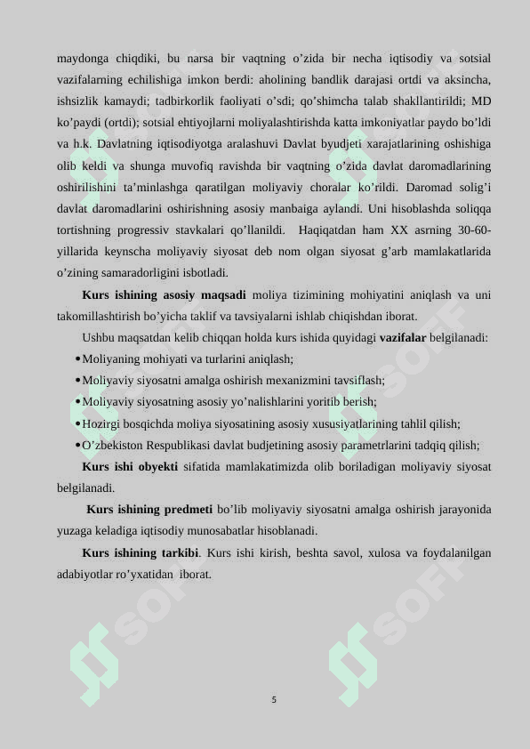 Moliyaning mohiyati va turlari 5