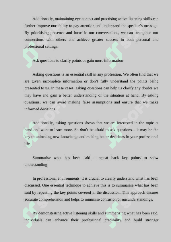 Developing listening skills 3
