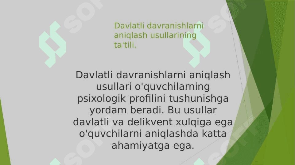 Deviant va delikvent –xulqi ogʻishgan oʻquvchilar psixologiyasi. Xulqi ogʻishganlikni diagnostika va psixokorreksiya qilish. 1