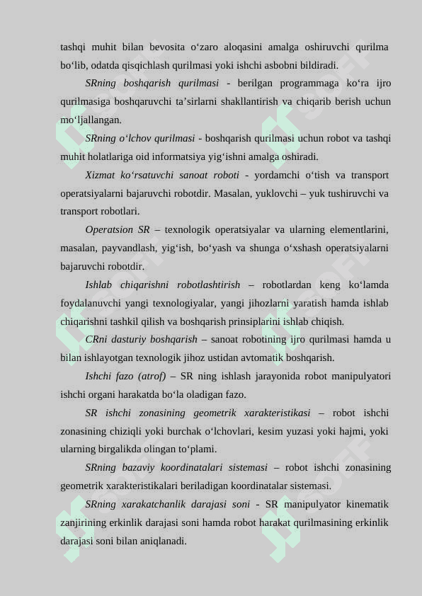 Qat'iy dastur asosida ishlaydigan robot 7