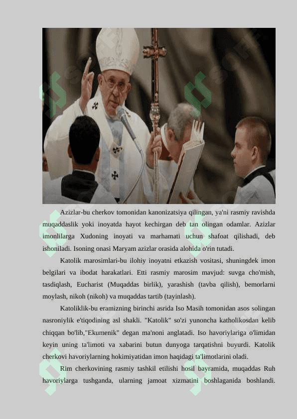 Katolitsizimning vujudga kelish sabablari 3