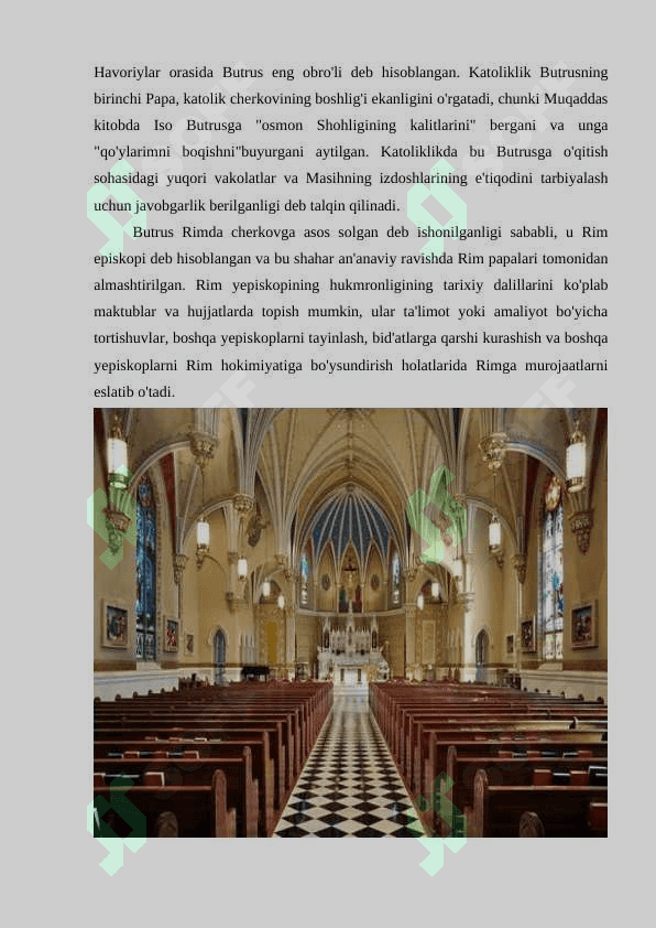 Katolitsizimning vujudga kelish sabablari 4