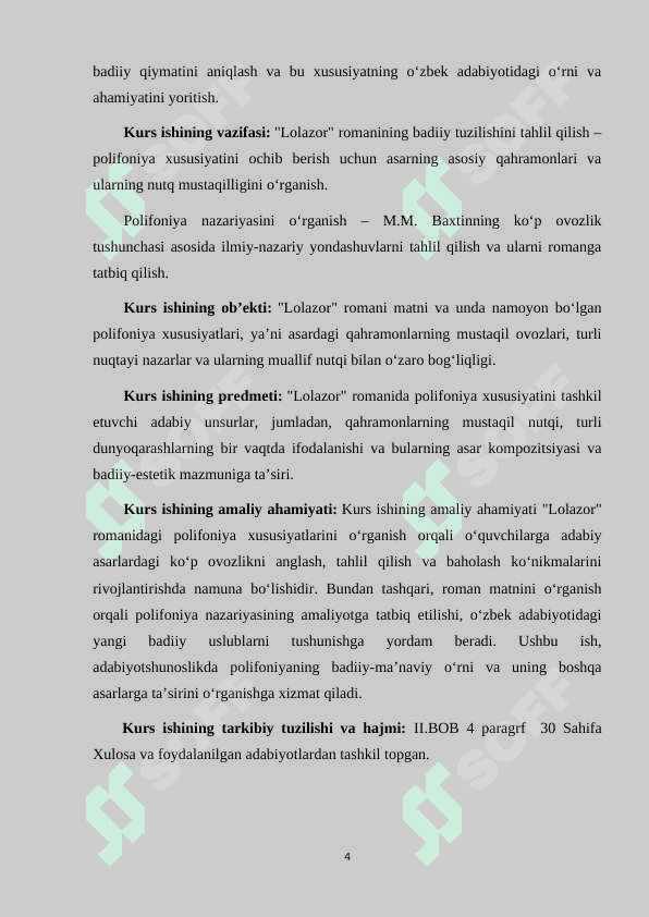 "LOLAZOR" ROMANIDA POLIFONIYA XUSUSIYATI. 4