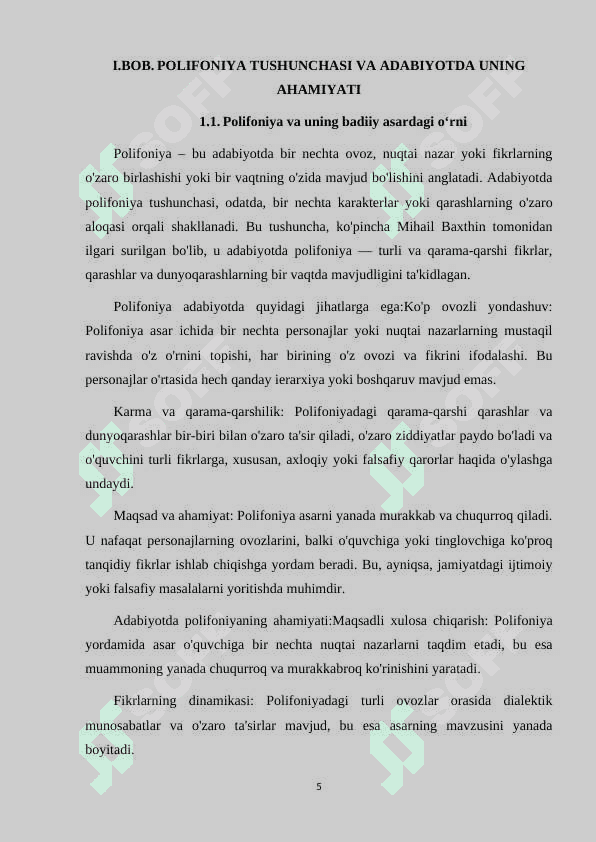 "LOLAZOR" ROMANIDA POLIFONIYA XUSUSIYATI. 5