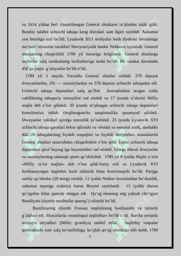 FRANSIYA KONSULLIK VA BIRINCHI IMPERIYA DAVRIDA 7