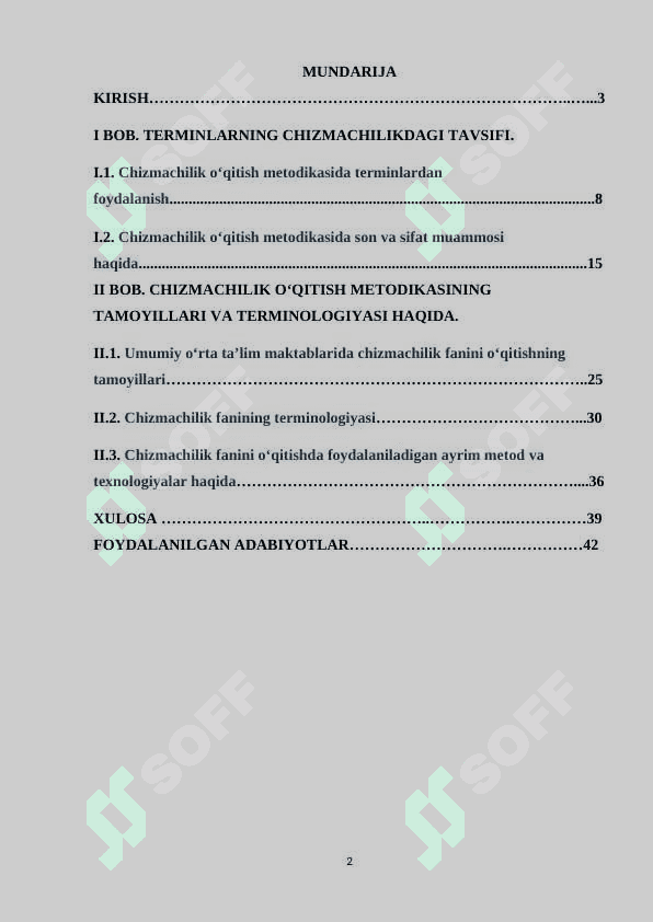 Tushuncha(termin)larning son va sifat muammosi. Chizmachilik terminologiyasi va o‘qitishda to‘g‘ri terminlardan foydalanish 2