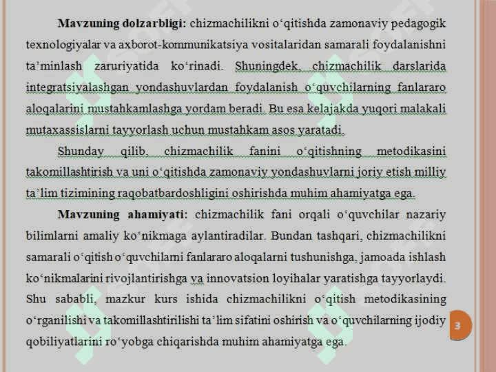 Umumta’lim maktablari va professional ta’limda chizmachilik fanini o‘qitish metodikasi 3