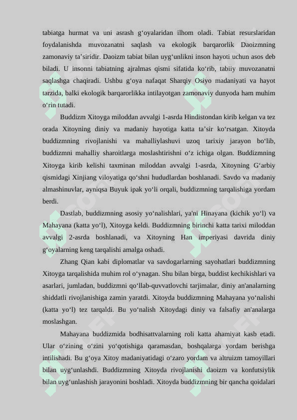 Sharqiy Osiyo xalqlari diniy va ruhiy e‘tiqodlari 6