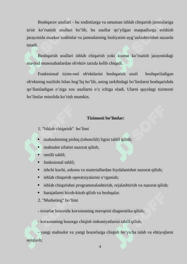 Aloqa korxonalarini boshqarish usullari 4