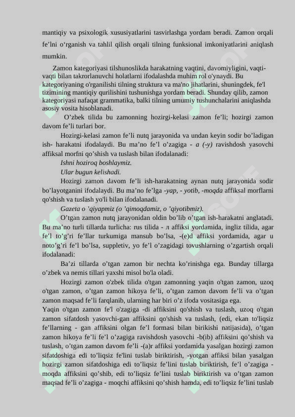 ZAMON FORMALARI VA ULARNING MORFOLOGIK KO'RSATKICHLARI 7