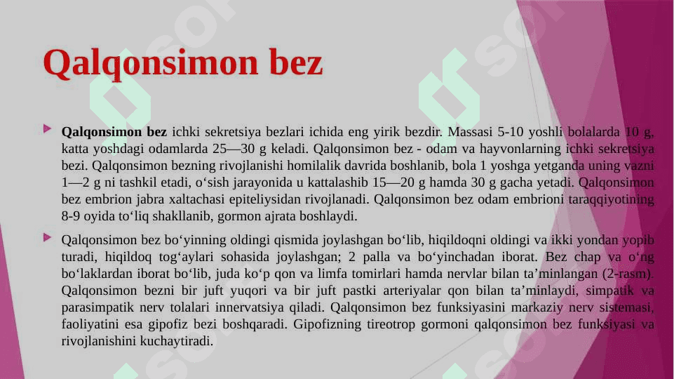 ICHKI SEKRETSIYA BEZLARI VA ULARNING GORMONLARI 4