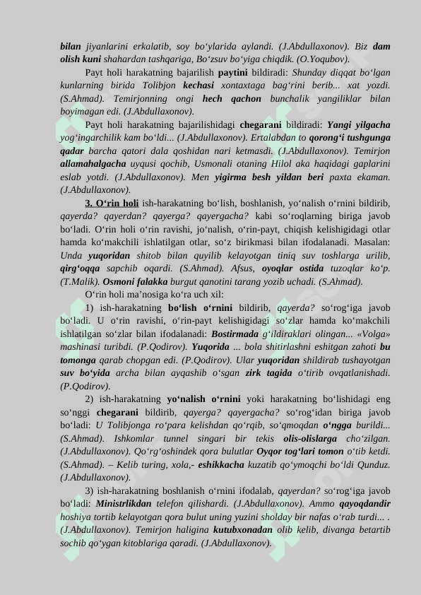 HOL, UNING TURLARI VA IFODALANISHI 3