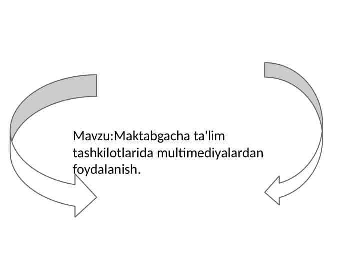 Maktabgacha ta'lim tashkilotlarida multimediyalardan foydalanish. 1