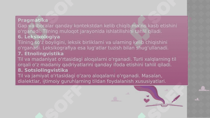 Lingvistik bilimlar bazasi 4