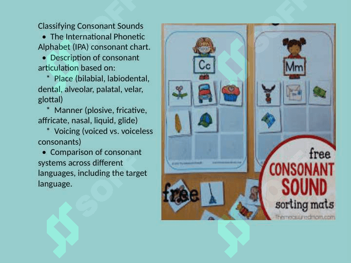 Consonant Sounds in a Language Being Learned 4