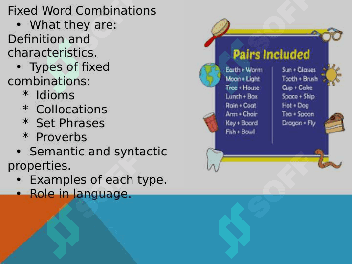 Fixed and Free Word Combinations 3
