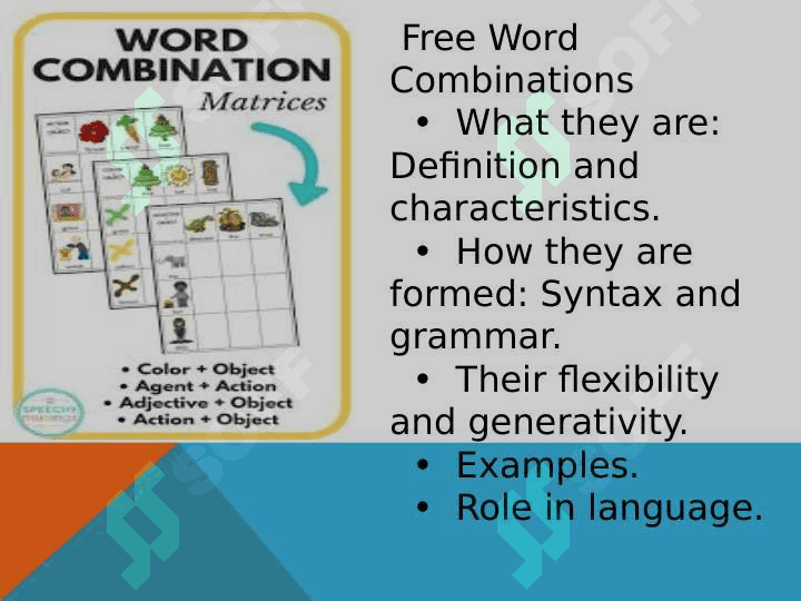 Fixed and Free Word Combinations 4