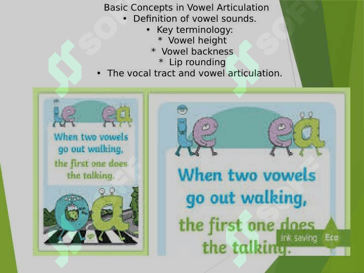 Monophthongs, Diphthongs, and Triphthongs in a Language Being Learned 3