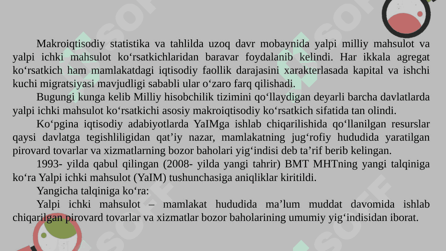 O'zbekiston Respublikasida YaIM dinamikasi va tarkibi tahlili 6