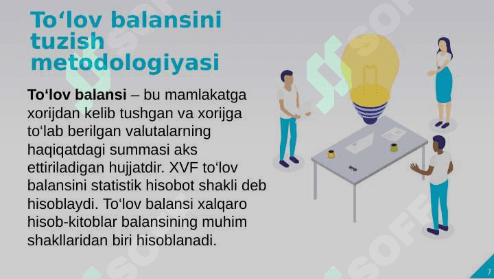 O'zbekiston Respublikasi to'lov balansi va uni belgilovchi omillar 7