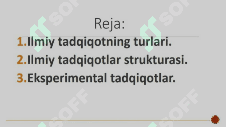 Ilmiy tadqiqot ishlarining mazmuni va tarkibiy qismlari 2