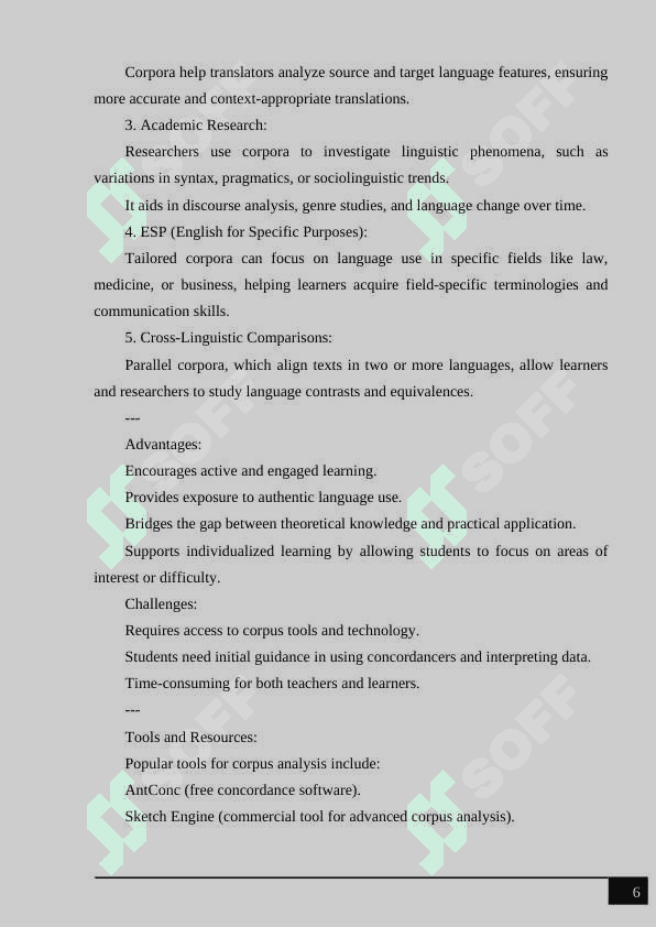 Corpus-based discovery learning in action 6