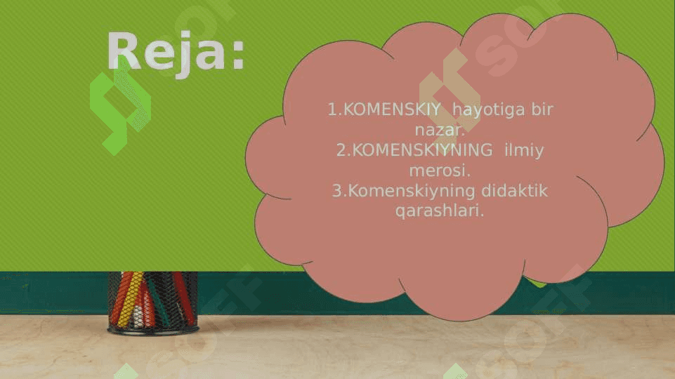 Yan AMOS KOMENSKIYNING DIDAKTIK qarashlari 2