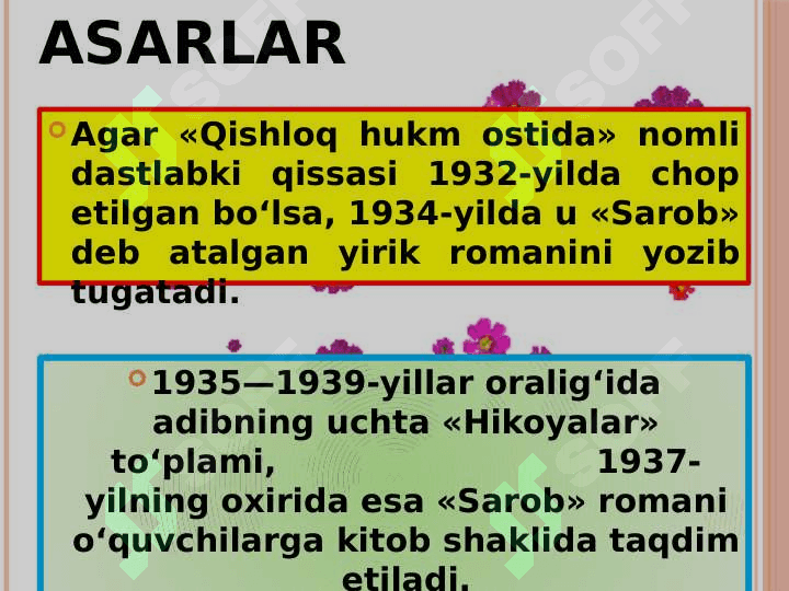 Abdulla Qahhor. Bemor (1907-1968) 7
