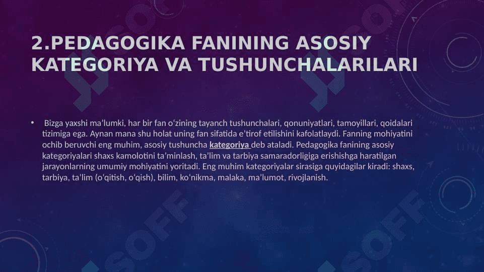 Pedagogika fanining predmeti, tadqiqot metodlari 5