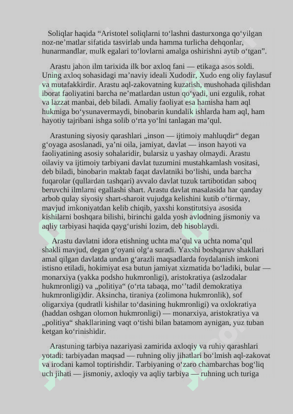 Aristotelning falsafiy qarashlari 3