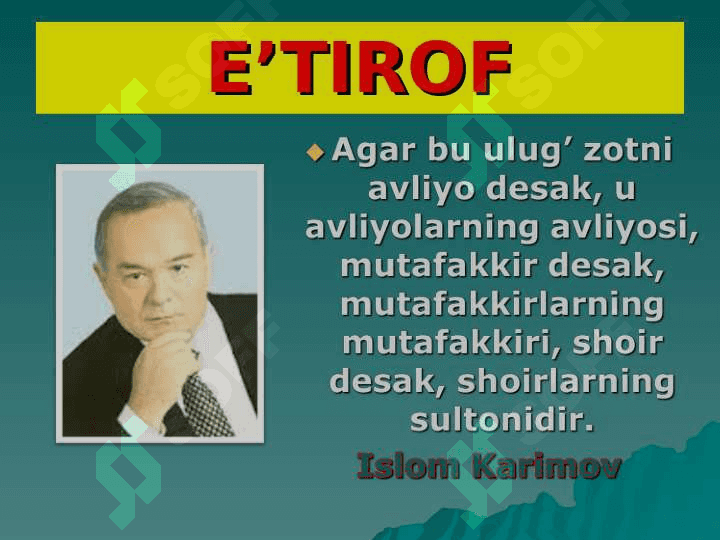 Alisher Navoiy – buyuk mutaffakkir 2