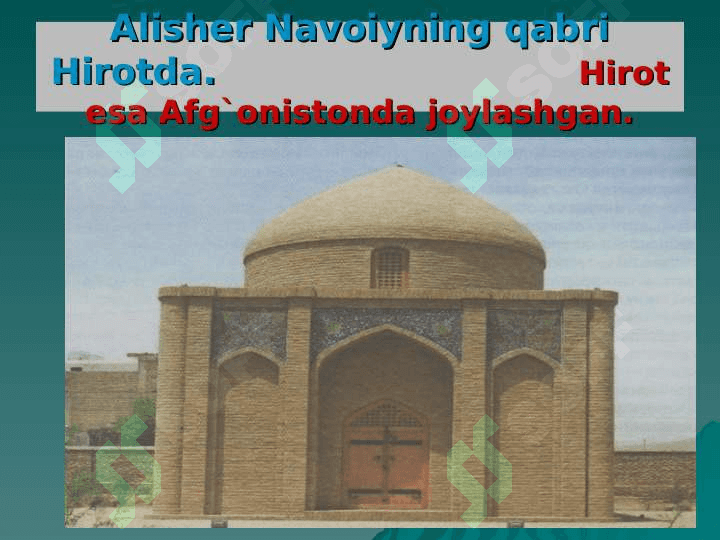 Alisher Navoiy – buyuk mutaffakkir 4