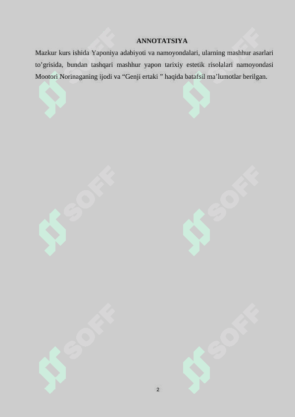Mootori Norinaganing estetik risolalari 2
