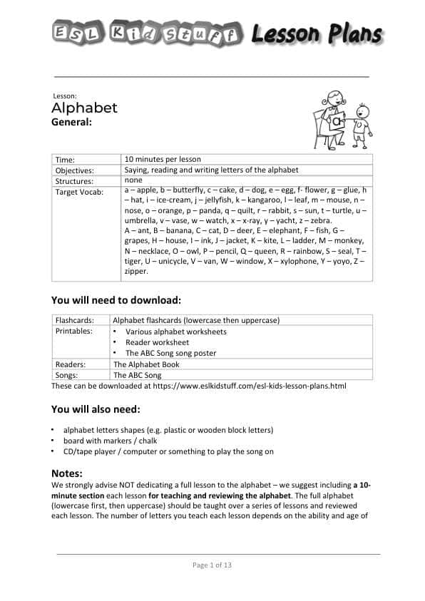 2-sinflarga ingliz tilidan dars ishlanma. Alphabet