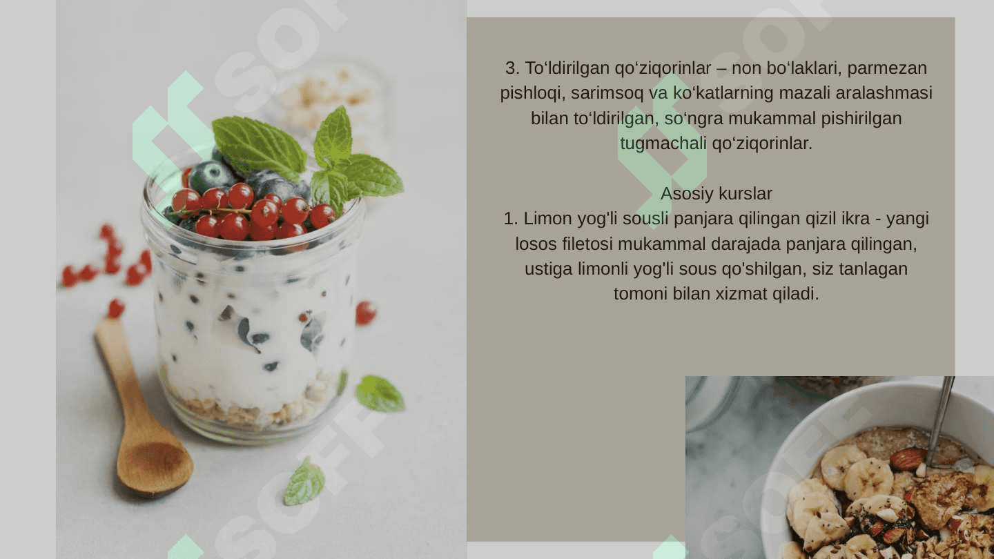 Ala Carte menyusi 3