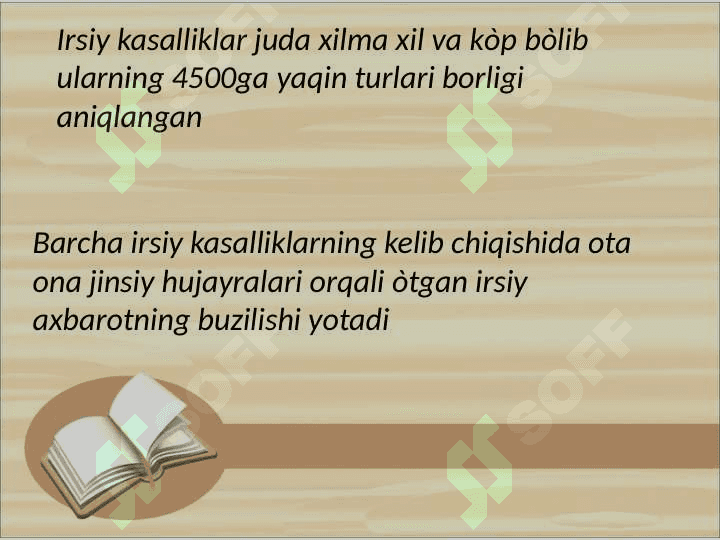 Irsiyat va atrof- muhit.Irsiy patalogiyali bemorlarning sotsial adaptatsiyasi 3