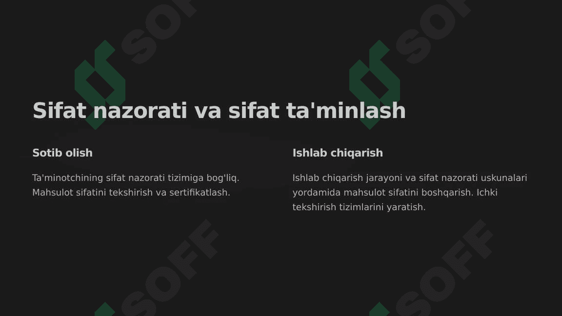 “Sotib olish yoki ishlab chiqarish” qarorini tanlash 5