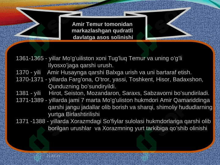 Amir Temur va temuriylar davlati 4
